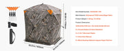 Charger l'image dans la visionneuse de galerie, Amocart Hunting Blind, 270° See Through Ground Blind, 2-3 Person Pop Up Deer Blind for Hunting with Carrying Bag, Portable Tent