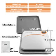 Load image into Gallery viewer, SucceBuy 9x9/12x10 in Portable Heat Press Machine DIY Shirt Printing Multifunctional Sublimation Transfer HTV Vinyl T-shirt Bag