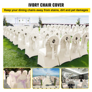 Load image into Gallery viewer, SucceBuy 100Pcs Wedding Chair Covers Stretch Polyester Spandex Slipcover Folding Flat Front Chair Covers for Hotel Dining Party