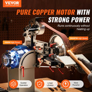 Load image into Gallery viewer, SucceBuy Belt Grinder Sander Variable Speed Belt Polisher with VFD 1500W Knife Sharpener Grinding Moulds & 3PCS Sanding Belts