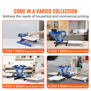 Load image into Gallery viewer, SucceBuy Screen Printing Machine 360° Rotable Silk Screen Printing Press 54x45cm Screen Printing Press Adjustable Tension