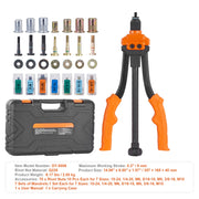 Load image into Gallery viewer, SucceBuy Rivet Nut Tool Rivnut Tool Kit Metric and SAE Mandrels 70PCS/186PCS Rivet Nuts With Rugged Carrying Case