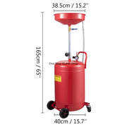Charger l'image dans la visionneuse de galerie, Amocart 20 Gallon Waste Oil Drain Tank Air Operated Drainer with Pressure Regulating Valve for Fluid Fuel Transfer Drainage