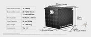 Bild in Galerie-Viewer laden, SucceBuy Trailer Tongue Box Aluminum Alloy Tongue Box Tool Chest Heavy Duty Trailer Box Utility Trailer Tongue Box for Pickup