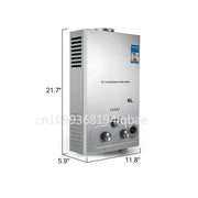 Load image into Gallery viewer, LPG Water Heater Propane Gas Tankless Stainless Instant Boiler 36KW Liquefied Petroleum Gas Water Heater 6L/8L/10L/12L/16L/18L