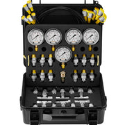 Load image into Gallery viewer, SucceBuy Hydraulic Pressure Test Kits Excavator Hydraulic Test Gauge Sets with Carrying Case for Excavator Tractors Machinery