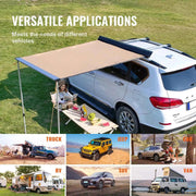 Load image into Gallery viewer, SucceBuy Vehicle Awning Retractable Car Side Awning Car Awning with Waterproof Storage Bag Suitable for Truck SUV Van Campers