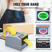 Load image into Gallery viewer, Amocart ZCUT-9 Automatic Tape Cutting Machine Paper Slitting Dispenser 6-60mm Adhesive Electric Tape Cutter for Product Package