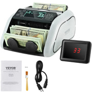 Load image into Gallery viewer, SucceBuy 1000 Pcs/Min Money Counter Business Cash Register Bill Counterfeit Bill Detector by UV/MG/IR/DD Function for Bank Store