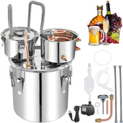 Load image into Gallery viewer, SucceBuy 50L Alcohol Water Distiller Bottle DIY Moonshine Equipment Stainless Steel Brewing Machine for Whisky Wine Dispenser