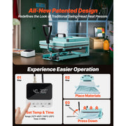 Load image into Gallery viewer, Amocart 15x15in 5in1 8in1 Hybrid Heat Press Multifunction Heat Up Fast All-New Patented Design Sublimation Press Machine