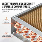 Bild in Galerie-Viewer laden, Amocart Heat Exchanger Water to Air 18"x 20" for Outdoor Wood Furnaces Residential Heating and Cooling and Forced Air Heating
