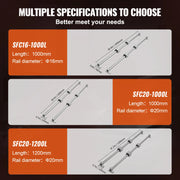 Load image into Gallery viewer, SucceBuy SFC 2PCS Linear Guide Rails SFC16 SFC20 1000/2000mm & 4 Slide Blocks High Load-Bearing for DIY CNC Routers Lathes Mills
