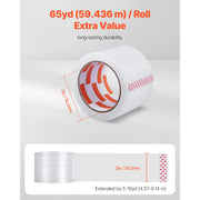 Bild in Galerie-Viewer laden, SucceBuy 6/24 Rolls 7.6CM 70M High Viscosity Clear Adhesive Tape Transparent Packaging Tape for Office Wrapping Express Packing