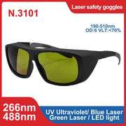 Load image into Gallery viewer, Laser Safety Glasses 190-2000nm 10600nm OD6 CO2 Laser Protection goggles 1064 532 200-2000nm IPL laser glasses Laser protection