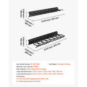 Load image into Gallery viewer, Amocart Indoor Gun Rack Steel Wall Mount Rifle and Shotgun Rack 8 Slots for Long Guns with Screws for Home Hunting Cabin Wall