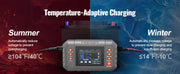 Bild in Galerie-Viewer laden, Amocart Smart Battery Charger 20-Amp Lithium LiFePO4 Lead-Acid (AGM/Gel/SLA) LCD Display Trickle Charger, Boat Motorcycle Use