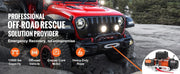 Load image into Gallery viewer, SucceBuy 13500lbs Electric Winch Car Truck Winch with 80ft Synthetic Rope Wireless & Wired Remote Control for Towing Off-Road