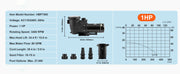 Load image into Gallery viewer, Amocart Above Ground Pool Pump 1HP/1.5HP/2HP Single Speed with Filter Basket for Above Ground Pools Hot Tubs Spas UL Certified