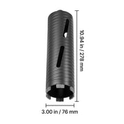 Charger l'image dans la visionneuse de galerie, Amocart Core Drill Bit Internal Thread Diamond Dry Coring Bit w 3 Adapters Pilot Drill and Hex Wrench for Concrete Red Bricks