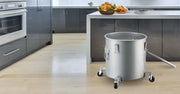 Bild in Galerie-Viewer laden, SucceBuy 8/10/16 Gallon Fryer Grease Bucket Oil Disposal Caddy with Caster Base Rust-Proof Coating Oil Transport Container w/Lid