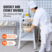 Load image into Gallery viewer, SucceBuy Dough Divider Rounder 10PCS Manual Dough Equal Divider Machine Hand Press Dough Cutter with Steel Tray and Blade - AMOCART