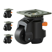 Load image into Gallery viewer, SucceBuy 4Pcs Leveling Casters Heavy Duty Swivel Caster Wheels with Handle Design Height Adjustable Feet for Workbench Machine