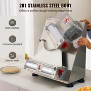 Bild in Galerie-Viewer laden, Amocart Pizza Dough Roller Sheeter Stainless Steel Adjustable Thickness Dough Machine for Pasta Maker Equipment