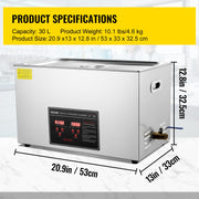 Load image into Gallery viewer, SucceBuy 2L 3L 6L 10L 22L 30L Ultrasonic Cleaner Stainless Steel Portable Cleaning Washing Machine Ultrasound Home Appliance