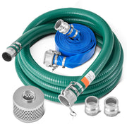 Load image into Gallery viewer, SucceBuy Suction Hose Kit 2inx50ft / 2inx65ft Blue Backwash Hose, 20ft Green Suction Hose & Multiple Accessories for Water Pump