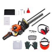 Charger l'image dans la visionneuse de galerie, Amocart 23.2-inch 26CC 2 Cycle Gas Hedge Trimmer Gas Powered Handheld Hedge Trimmer 180° Adjustable for Trimming Shrubs Bushes