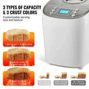 Load image into Gallery viewer, Amocart 3 LB Bread Maker 15-in-1 Dough Machine Nonstick Ceramic Pan Automatic Bread maker with Gluten Free Setting