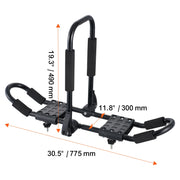 Load image into Gallery viewer, SucceBuy Kayak Ceiling Storage Rack Ceiling Storage Rack for 2 Kayak Canoe SUP Adjustable Height Overhead Kayak Holder Hanger - AMOCART