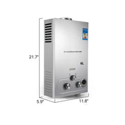 Load image into Gallery viewer, LPG 6L/8L/10L/12L/16L/18L Wasser Heizung 36KW Instant Liquefied Petroleum Gas Wasser heizung Edelstahl Kessel Kit Portable