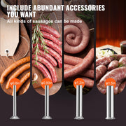 Load image into Gallery viewer, SucceBuy 10L/15L Electric Sausage Stuffer Stainless Steel Making Sausage Machine Commercial Grade with 4 Filling Funnel for Home