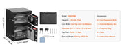 Load image into Gallery viewer, Amocart Single Door 4.0 cu.ft Safe Box w/ Key Lock Password & Fingerprint Safe Lock Box with Fireproof Bag Key Rack & LED Light