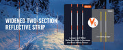 Charger l'image dans la visionneuse de galerie, Amocart Driveway Markers 48 inch 0.4 inch Diameter Fiberglass Poles Snow Stakes For Parking Lots Walkways Easy Visibility