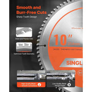 Load image into Gallery viewer, Amocart Circular Saw Blade Fine Finish Aluminum Cutting Blade for Circular Saw with Noise-Reducing Heat Vents for Cutting Steel
