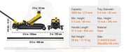 Load image into Gallery viewer, SucceBuy 2.5T Floor Hydraulic Jack Pneumatic Low Profile Floor Jack Heavy-Duty Steel Racing Floor Jack with Piston Lift Pump