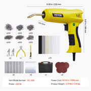 Load image into Gallery viewer, Amocart Plastic Welding Kit 220W Plastic Welder Gun w/ 800/1200 PCS Hot Staples Professional Hot Staple Welding Gun for Repair