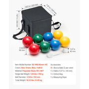 Bild in Galerie-Viewer laden, Amocart Bocce Ball Set 8 Resin Balls with Pallino Carry Bag and Measuring Rope Multi Color for Beach Lawn and Backyard Games