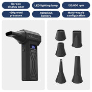 Load image into Gallery viewer, ZTEN Handheld 4nd Generation Violent Blower Brushless Motor 130,000 RPM Wind Speed 52m/s Duct Outdoor Powerful Air Blower