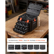 Load image into Gallery viewer, SucceBuy Mechanics Tool Set SAE and Metric Socket Set Wrenches Screwdriver Bits Accessories and Storage Case for Cars Repair - AMOCART