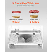 Load image into Gallery viewer, SucceBuy 550W Meat Cutter Machine 350 lb/h Commercial Meat Cutting Machine Stainless Steel 3.5 mm Thickness for Home Restaurant