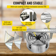 Load image into Gallery viewer, Amocart 4-Jaw Lathe Chuck K72-125 125 mm / K72-100 100 mm Reversible Jaw Metal Lathe Chuck Turning Machine Accessories