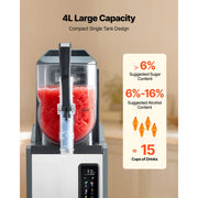 Bild in Galerie-Viewer laden, Amocart Slushie Machine No Ice Needed Slushy Machine Frozen Drink Maker w/ Single Tank Margarita Machine for Frozen Margaritas