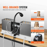 Load image into Gallery viewer, Amocart Cabbing Machine 6" 2HP 1800rpm Efficient Lapidary Rock Grinder Polisher With Lamp & Water Pump for Gem Jade Stone