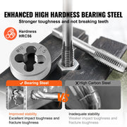 Load image into Gallery viewer, SucceBuy 116-Piece Tap and Die Set Include Metric and SAE Size Bearing Steel Taps and Dies Essential Threading Tool - AMOCART