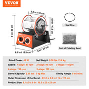 Load image into Gallery viewer, SucceBuy 3kg 5kg Rotary Tumbler Surface Polisher Jewelry Drum Polishing Machine Gem DIY Mini-Tumbler Finishing Tools