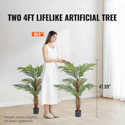 Load image into Gallery viewer, Amocart Artificial Palm Tree 4/5/6 FT Faux Plant Secure PE Material & Anti-Tip Tilt Protection Low-Maintenance Plant for Home